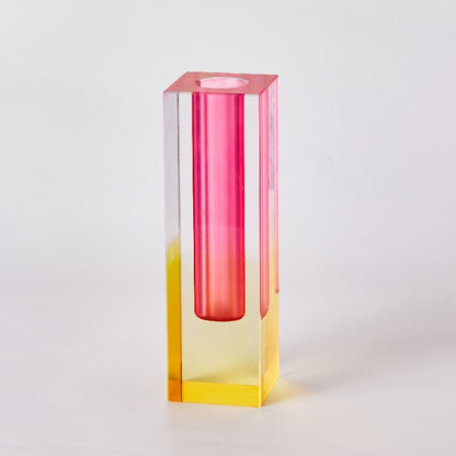 Rainbow Pillar Vase