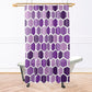 Purple Honeycomb Shower Curtain