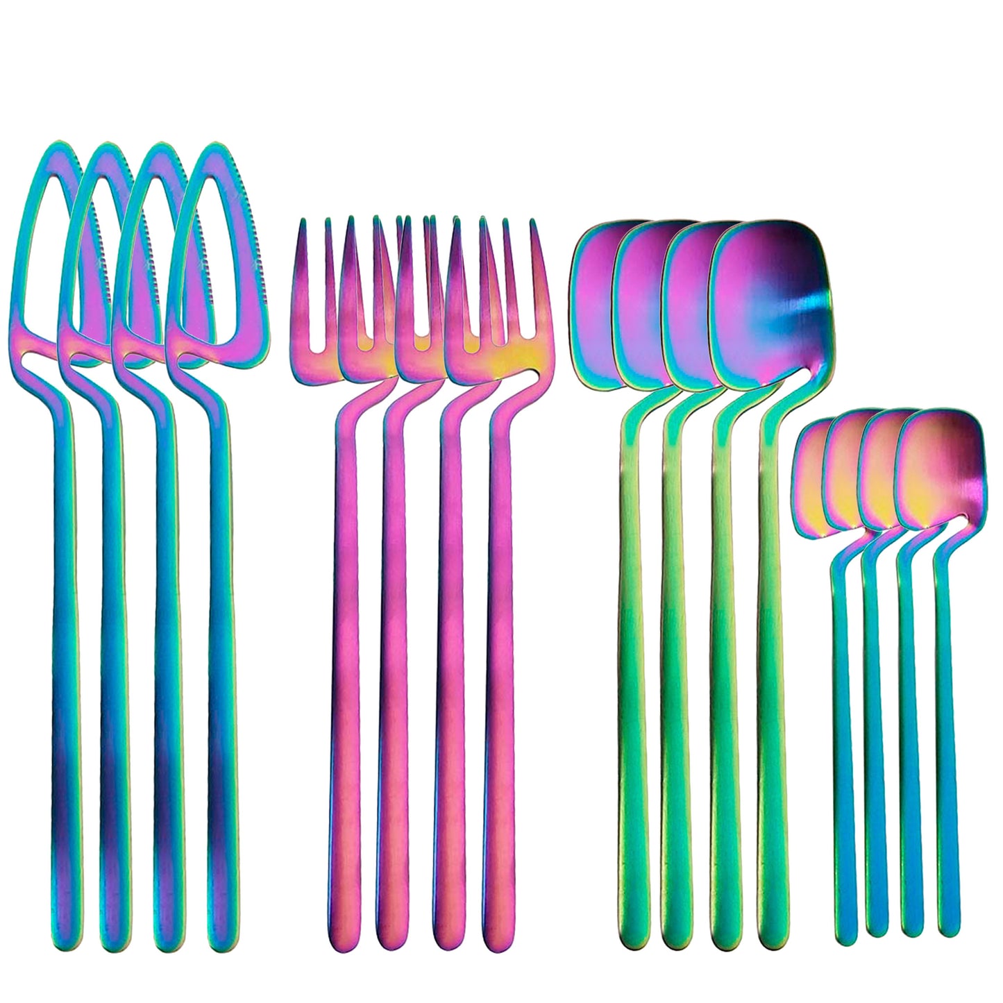 Rainbow Hollow Cutlery Set