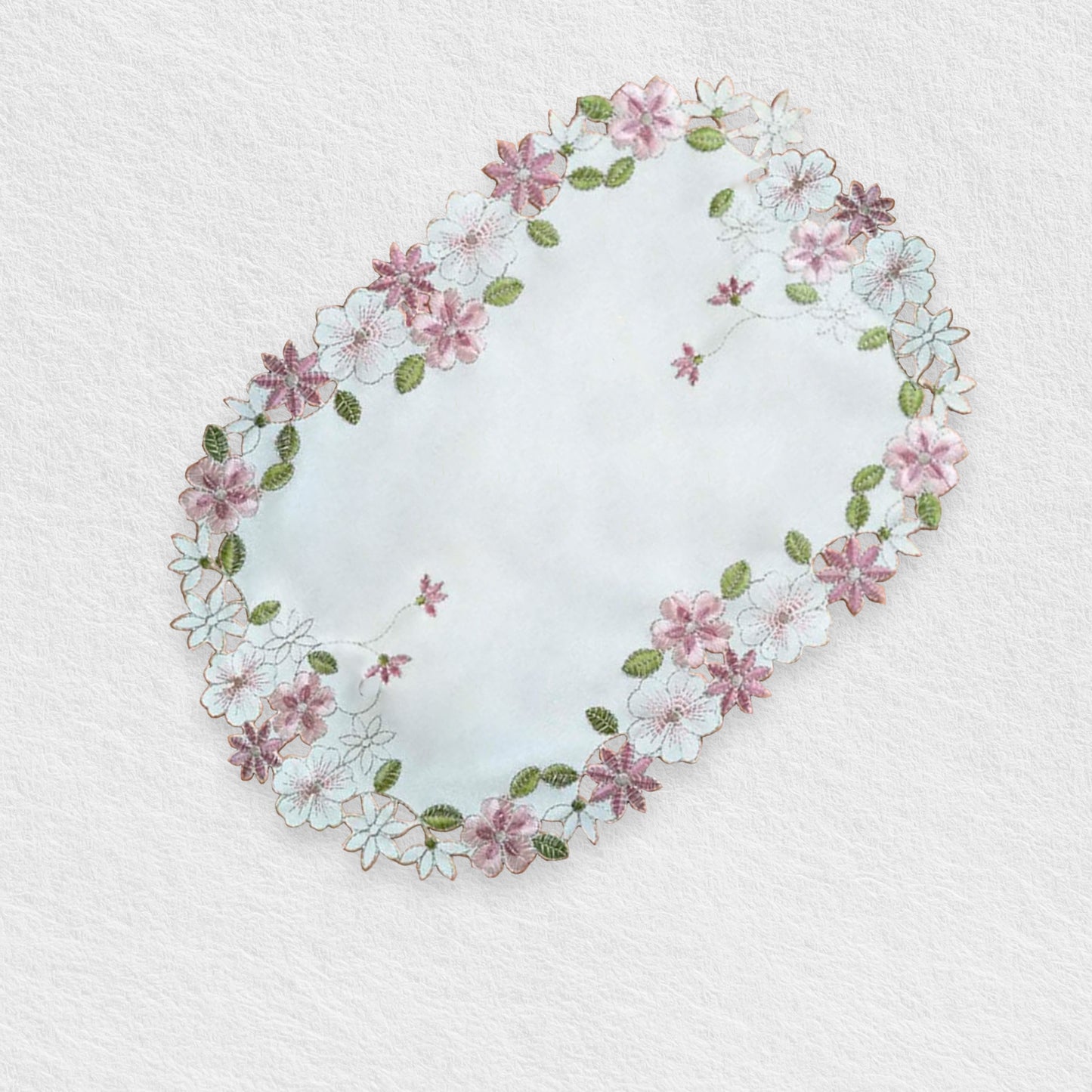 Rose Oval Lace Placemat