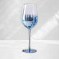 Starry Blue Wine Glass