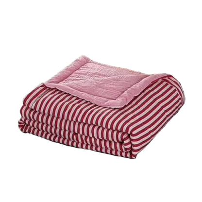 Red Stripes Bedspread