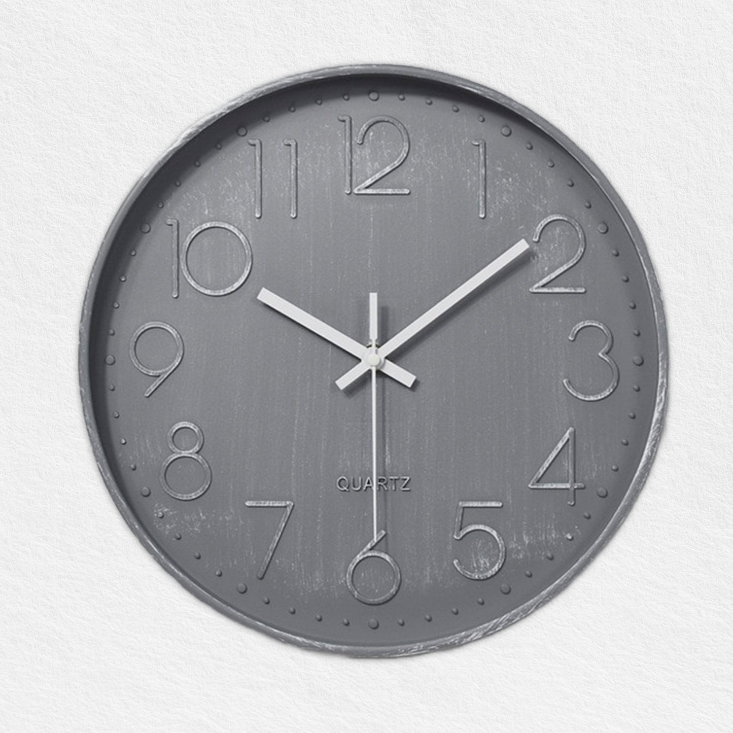 Gray Wall Clock