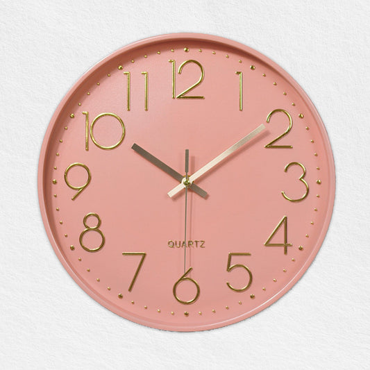 Pink Circle Wall Clock