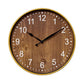 Walnut Wood Wall Clock