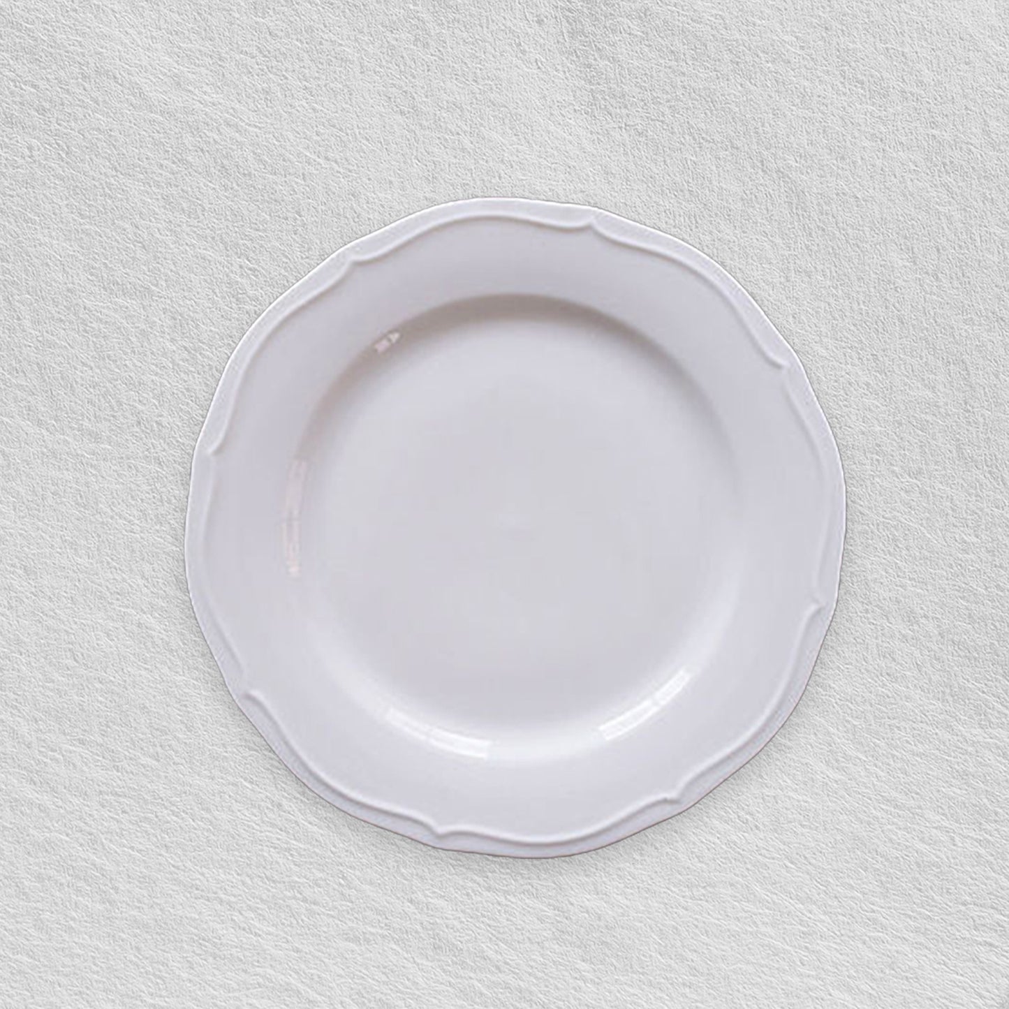 White Embossed Plates